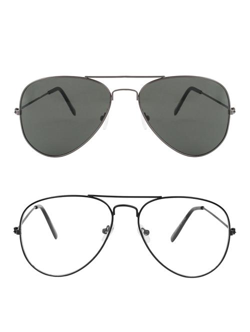 zyaden full rim aviator sunglasses set of 2 - 14452272 - Very Small Image - 1