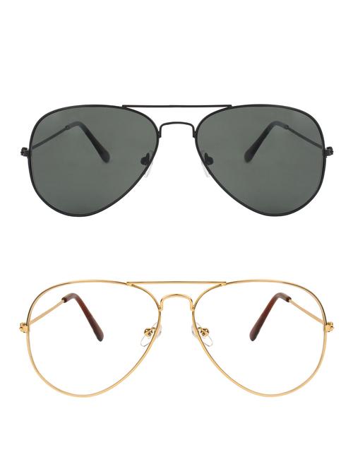 zyaden full rim aviator sunglasses set of 2 - 14452290 - Very Small Image - 1