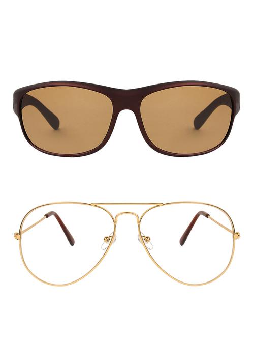zyaden full rim aviator sunglasses set of 2 - 14452294 - Very Small Image - 1