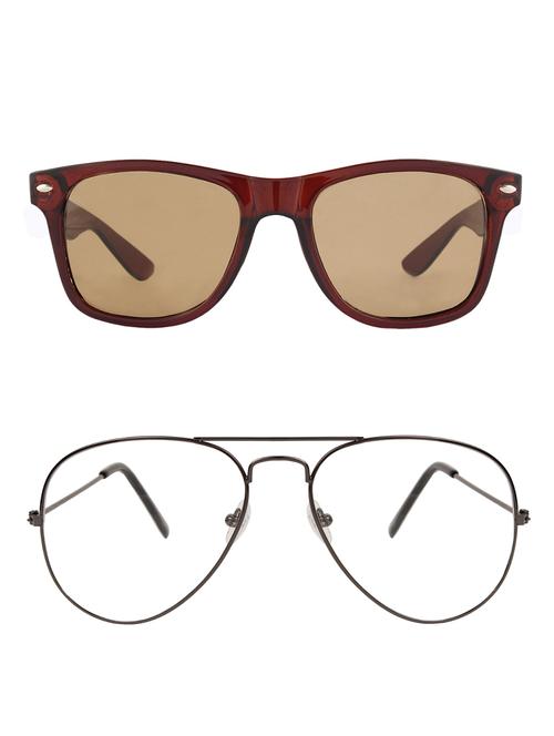 zyaden full rim aviator sunglasses set of 2 - 14452305 - Very Small Image - 1