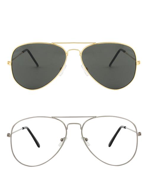 zyaden full rim aviator sunglasses set of 2 - 14452309 - Very Small Image - 1