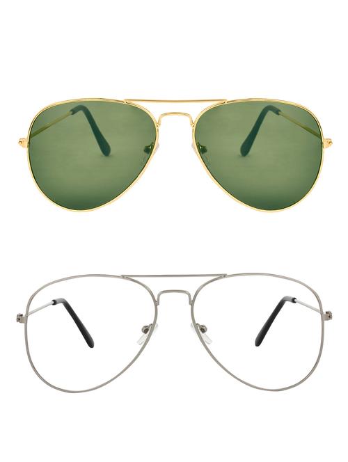 zyaden full rim aviator sunglasses set of 2 - 14452310 - Very Small Image - 1