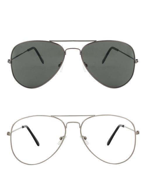 zyaden full rim aviator sunglasses set of 2 - 14452311 - Very Small Image - 1