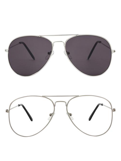 zyaden full rim aviator sunglasses set of 2 - 14452312 - Very Small Image - 1
