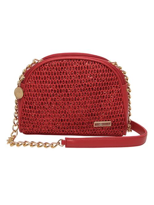 red leatherette regular sling bag - 14453578 - Very Small Image - 1