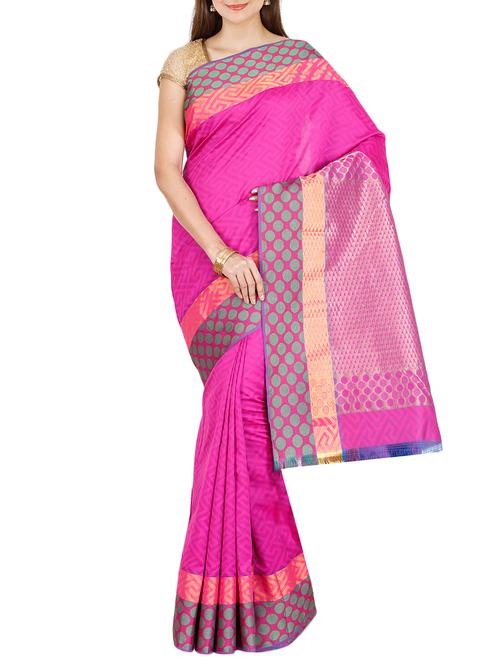the chennai silks purple kanjivaram saree - 14454346 - Very Small Image - 1