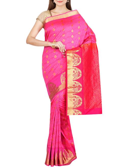 the chennai silks pink kanjivaram saree - 14454355 - Very Small Image - 1