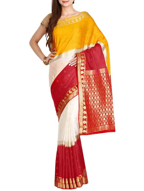 the chennai silks red mysore silk saree - 14454371 - Very Small Image - 1