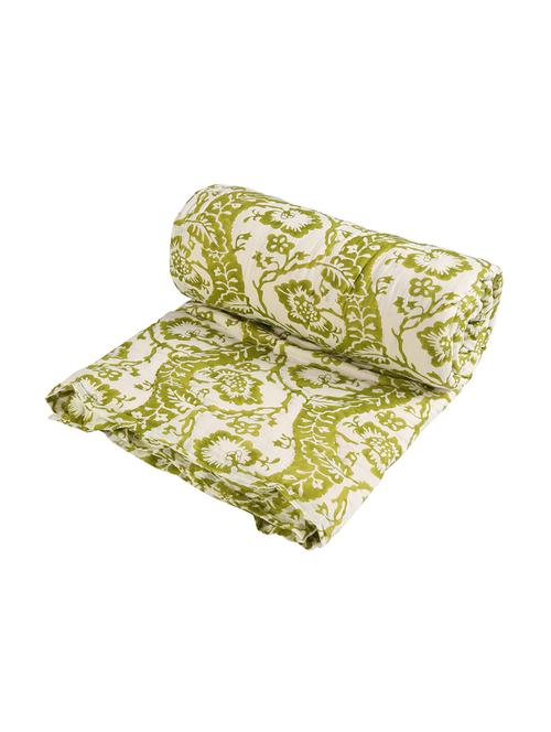 tradional jaipuri printed double bed winter quilt - 14455182 - Very Small Image - 1