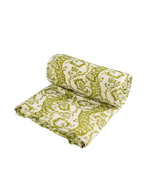 tradional jaipuri printed single bed winter quilt - 14455183 - Very Small Image - 1
