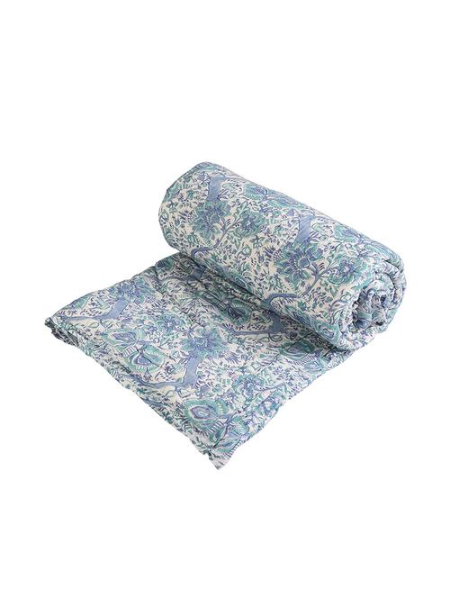 tradional jaipuri printed single bed winter quilt - 14455191 - Very Small Image - 1