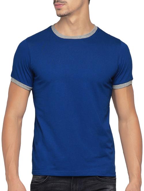 blue cotton t-shirt - 14456153 - Very Small Image - 1