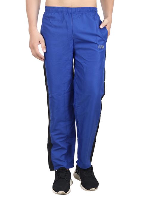 blue cotton ankle length track pant - 14456942 - Very Small Image - 1