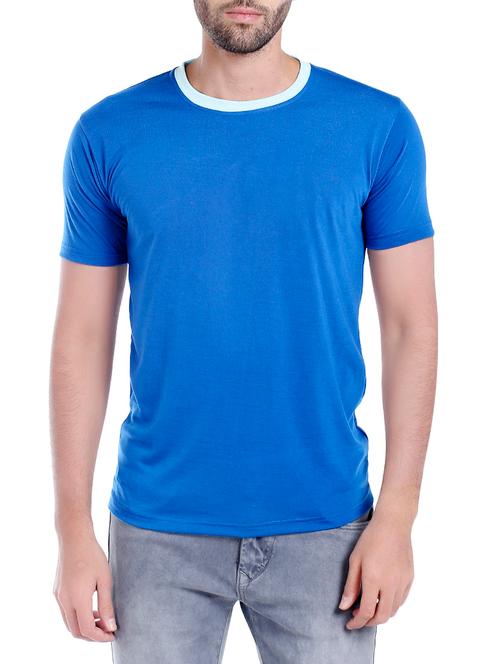dark blue cotton t-shirt - 14457151 - Very Small Image - 1