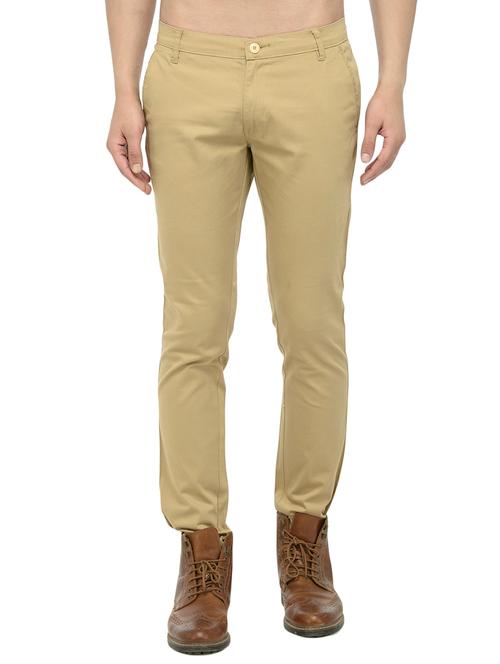 beige cotton chinos - 14457193 - Very Small Image - 1