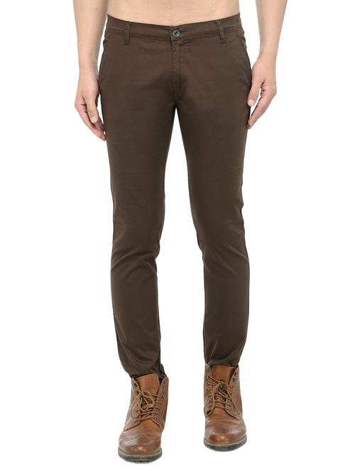 brown cotton chinos - 14457196 - Very Small Image - 1