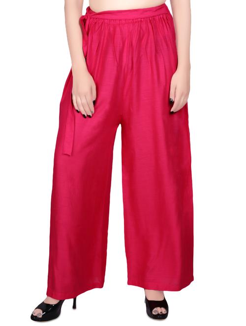 pink rayon palazzo - 14457312 - Very Small Image - 1