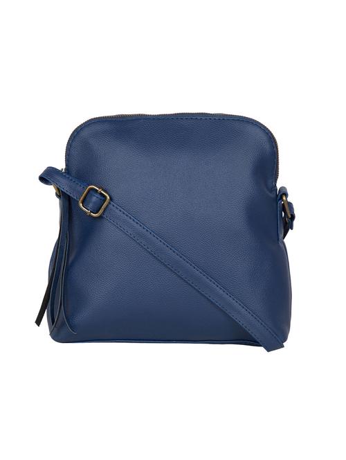 blue leatherette (pu) sling bag - 14457319 - Very Small Image - 1