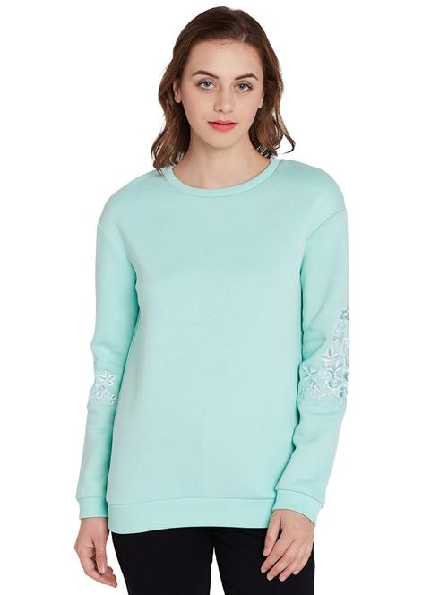 solid blue sweatshirt - 14457893 - Very Small Image - 1