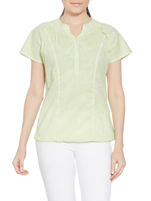light green blouson top - 14458253 - Very Small Image - 1