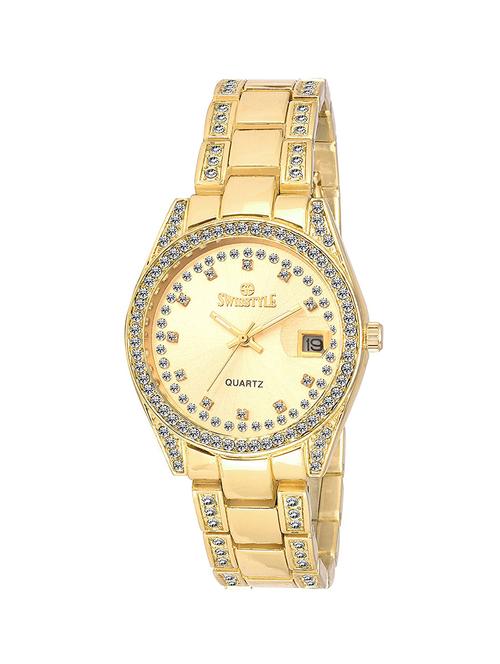 swisstyle gold ladies anolog watch - 14458672 - Very Small Image - 1