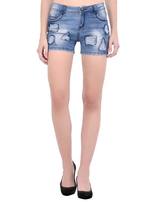 blue denim shorts - 14458987 - Very Small Image - 1