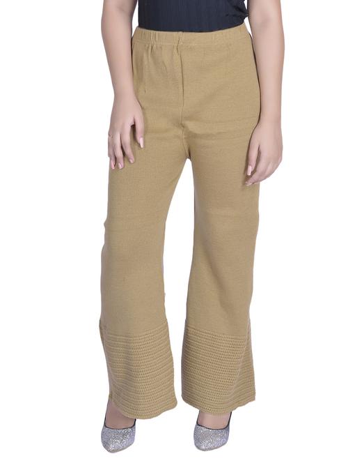 beige woolen palazzo - 14459283 - Very Small Image - 1
