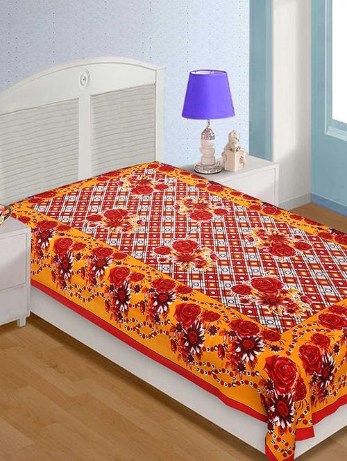cotton traditional jaipuri single bed sheet - 14461826 - Very Small Image - 1