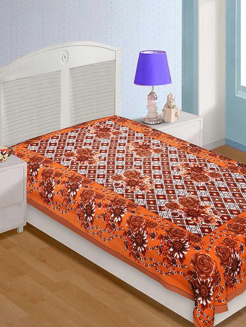 cotton traditional jaipuri single bed sheet - 14461828 - Very Small Image - 1