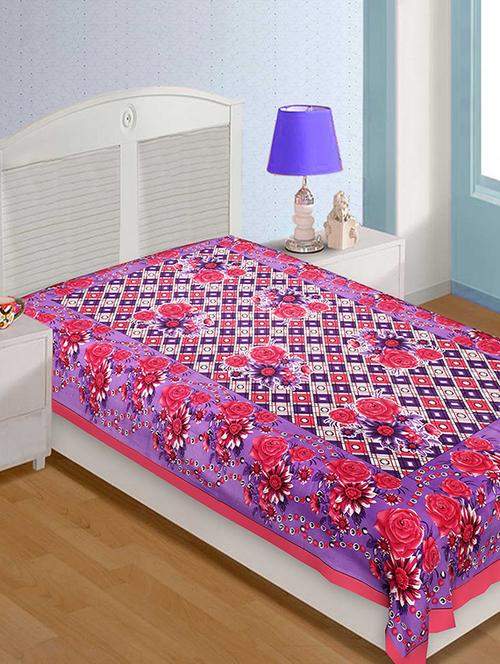cotton traditional jaipuri single bed sheet - 14461829 - Very Small Image - 1