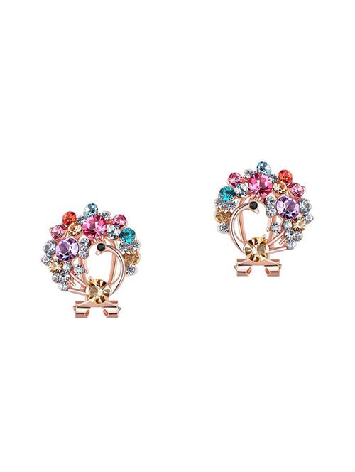 multi colored studs earring - 14463827 - Very Small Image - 1