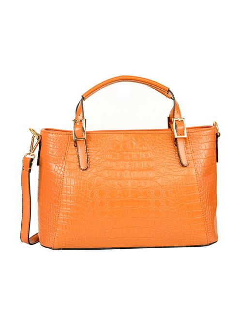 tan leatherette regular handbag - 14464049 - Very Small Image - 1