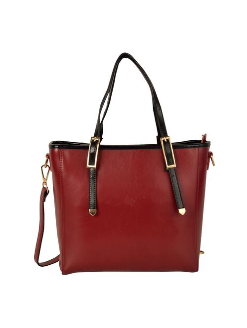brown leatherette regular handbag - 14464070 - Very Small Image - 1