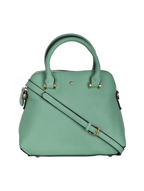 green leatherette regular handbag - 14464072 - Very Small Image - 1