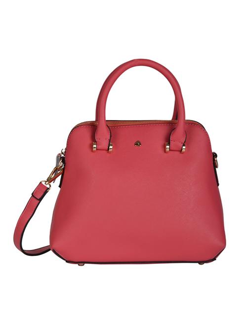 pink leatherette regular handbag - 14464073 - Very Small Image - 1