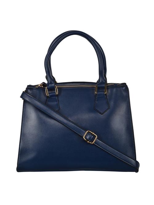 blue leatherette regular handbag - 14464085 - Very Small Image - 1