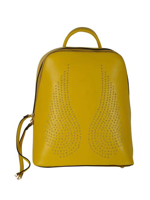 yellow leatherette backpack - 14464120 - Very Small Image - 1