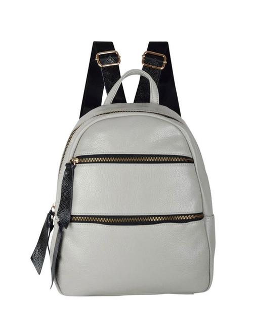 grey leatherette backpack - 14464126 - Very Small Image - 1