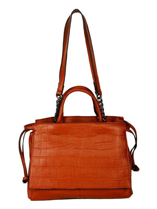brown leatherette regular handbag - 14464146 - Very Small Image - 1
