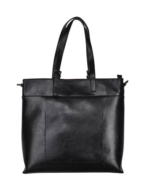 black leatherette regular handbag - 14464160 - Very Small Image - 1