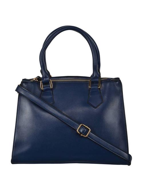 blue leatherette regular handbag - 14464191 - Very Small Image - 1