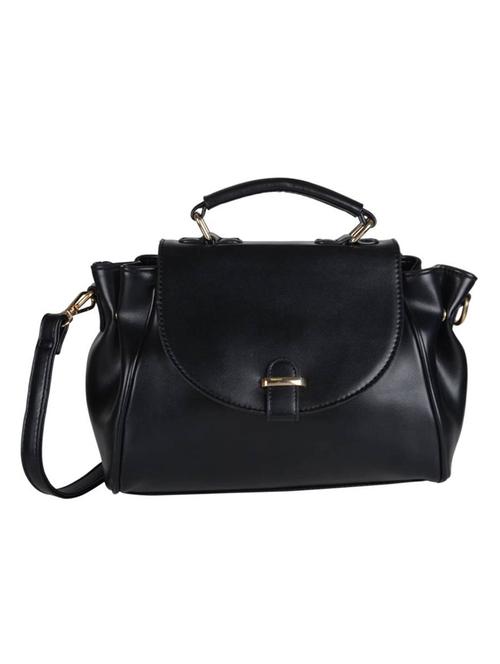 black leatherette regular handbag - 14464203 - Very Small Image - 1