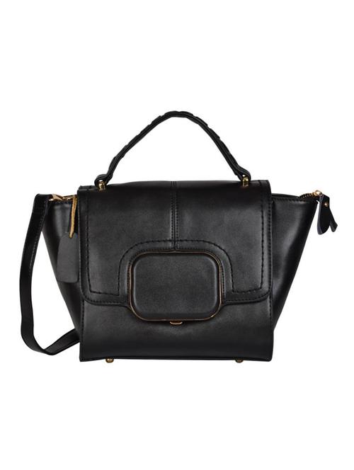 black leatherette regular sling bag - 14464204 - Very Small Image - 1