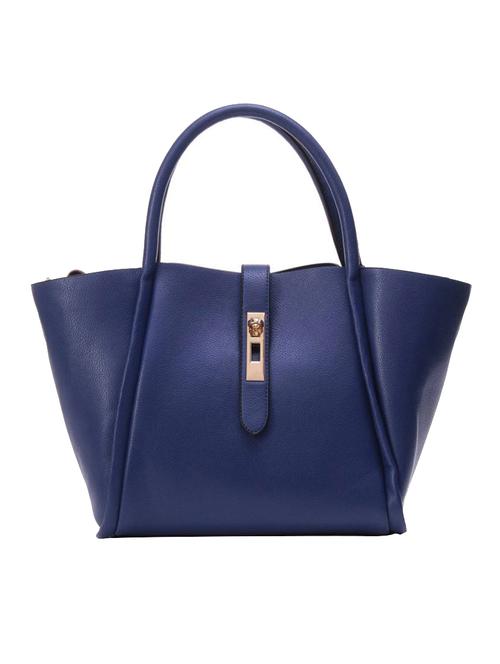 blue leatherette regular handbag - 14464215 - Very Small Image - 1
