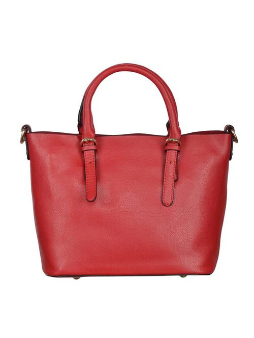 red leatherette regular handbag - 14464219 - Very Small Image - 1