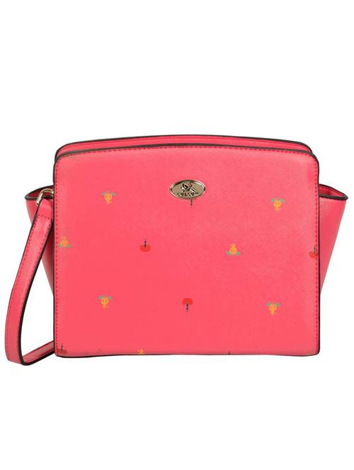 pink leatherette regular handbag - 14464240 - Very Small Image - 1