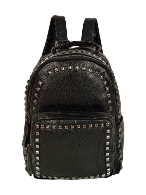 black leatherette backpack - 14464284 - Very Small Image - 1
