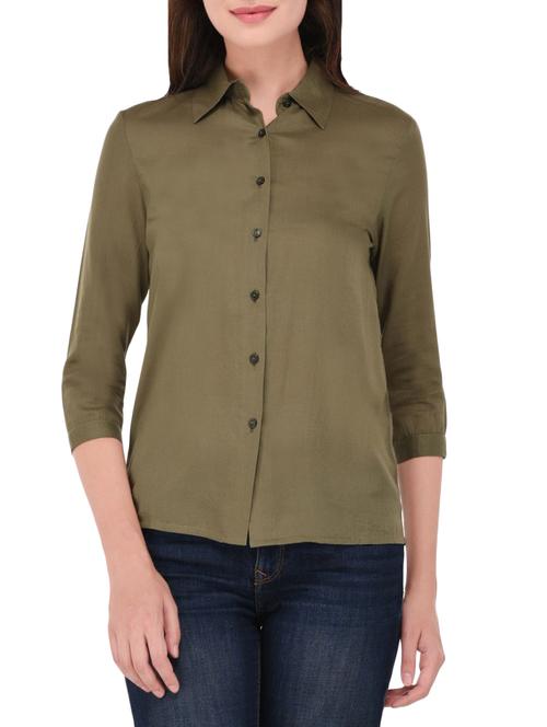 green cotton shirt - 14464360 - Very Small Image - 1
