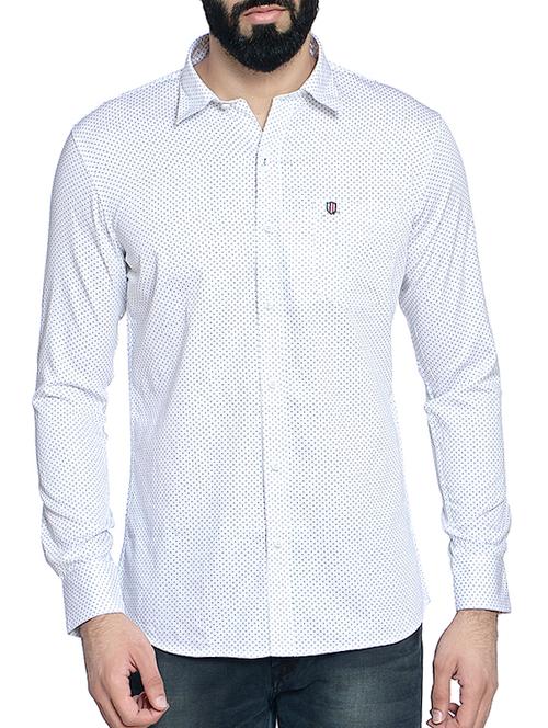 white cotton casual shirt - 14467810 - Very Small Image - 1