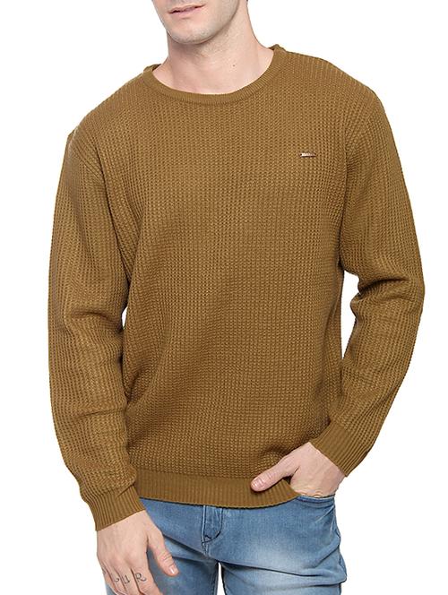 brown acrylic pullover - 14467872 - Very Small Image - 1